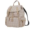 Burberry Medium Rucksack In Monogram Print Nylon- Blush In Multi