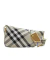 Burberry Embroidered Fabric Medium Shield Crossbody Bag In Nude