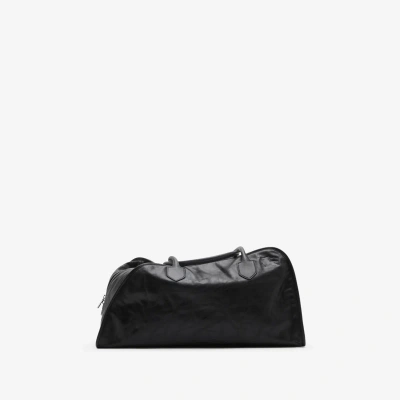 Burberry Medium Shield Duffle Bag In Black