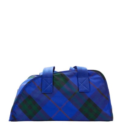 Burberry Medium Shield Duffle Bag In Blue