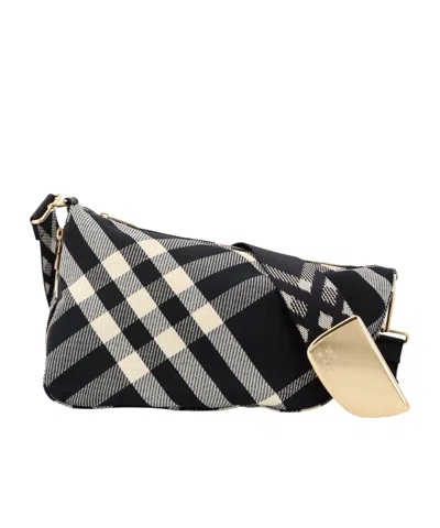 BURBERRY BURBERRY SHIELD CHECK PRINTED SHOULDER BAG