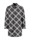 Burberry Medium Single-breasted Trench Coat "check" In Brown