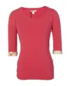 Burberry Medium-sleeved T-shirt In Red