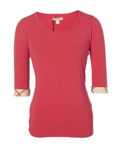 Burberry Medium-sleeved T-shirt In Red