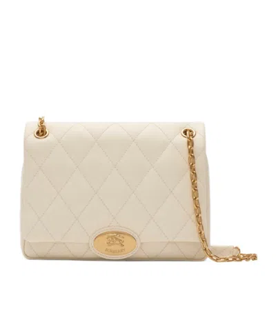 Burberry Medium Strand Bag In White