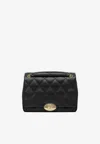 Burberry Quilted Chain Strap Crossbody Bag With Gold-tone Hardware In Black