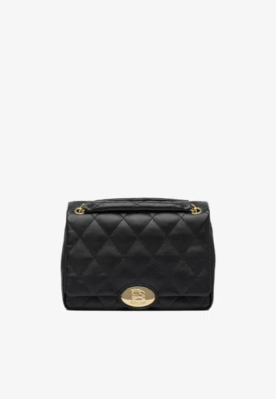 BURBERRY MEDIUM STRAND QUILTED LEATHER CROSSBODY BAG