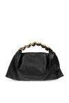 Burberry Medium Swan Chain Handle Clutch Bag In Black