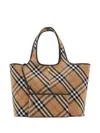 Burberry Check Media Tote Bag