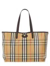 Burberry Womens Highlands Medium Cotton-blend Tote Bag Sand In Neutral