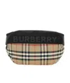 Burberry Medium Vintage Check Belt Bag In Black