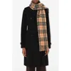 Burberry Megacheck Cashmere Scarf In Sand