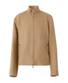 Burberry Melange-effect Light Jacket In Nude
