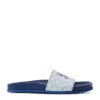 Burberry Ekd Monogram-print Leather Slides
