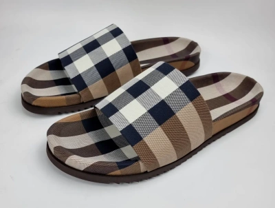 Pre-owned Burberry Melroy Men's Brown Sandals Size 42 Us 9