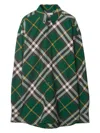 Burberry Reversible Check Car Coat In Ivy Ip Check