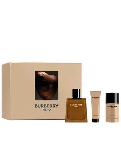 Burberry Men's 3-pc. Hero Eau De Parfum Gift Set In No Color