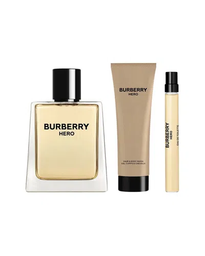 Burberry Men's 3.4oz Hero 3pc Set