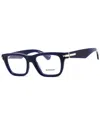 Burberry Men's Blue Rectangular Eyeglass Frames 0be2419 In Blue