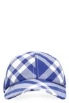 BURBERRY MEN'S ADJUSTABLE WOOL BLEND HAT WITH CHECK MOTIF