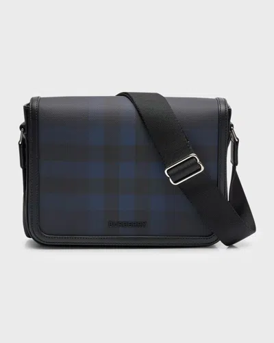 Burberry Men's Alfred Small Messenger Bag In Navy