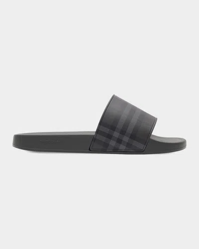 BURBERRY MEN & APOS;S FURLEY CHECK SLIDES