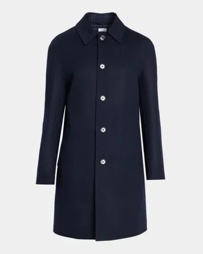 Burberry Men & Apos;s Worthing Wool-blend Car Coat In Blue