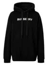 Burberry Black Cotton Sweatshirt In Black