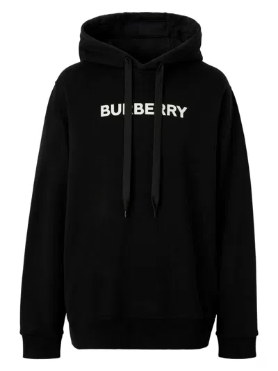 BURBERRY MEN'S ANSDELL HOODIE WITH LOGO PRINT
