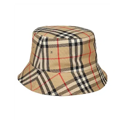 Burberry Men's Archive Beige Vintage Check Bucket Hat In Brown