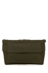 Burberry Men Army Green Canvas Trench Belt Bag In Green