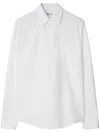 Burberry Cotton Ekd-embroidered Slim Shirt In White