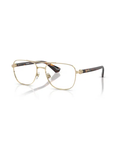 Burberry Men's Aviator Eyeglasses, Be1396 In Gold