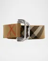 Burberry Check Webb In Sand