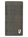 Burberry Men's B Shield Continental Wallet In Slate