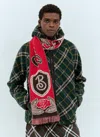 Burberry B Shield Jacquard Scarf In Red