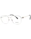 Burberry Men's Be1377 57mm Optical Frames In Metallic