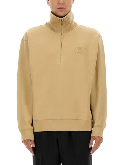 BURBERRY BURBERRY MEN HALF ZIPPER SWEATSHIRT