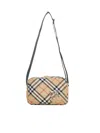 Burberry Men Beige Check Crossbody Bag