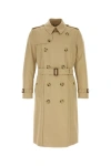 Burberry Heritage The Kensington Beige Trench Coat In Brown