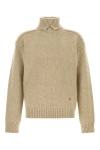 Burberry Men Beige Wool Blend Sweater In Brown