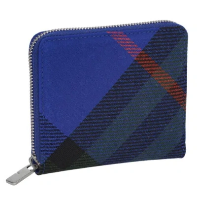 Pre-owned Burberry Men's Bi-fold 8089608 Knight Zip Wallet Md Newarticle