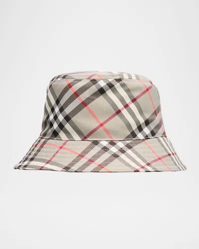 Burberry Men's Bias Check Bucket Hat