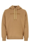Burberry Biscuit Cotton Sweatshirt In Brown