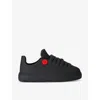 Burberry Mens Bubble Charm-embellished Rubber Low-top Trainers Blac In Black