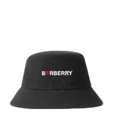 Burberry Black Canvas Logo Hat