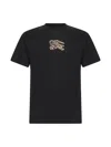 Burberry Seth Ekd Crew Neck Short Sleeve T-shirt In Black