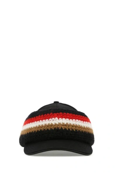 BURBERRY BURBERRY MEN BLACK COTTON HAT