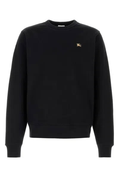 BURBERRY BURBERRY MEN BLACK COTTON SWEATSHIRT