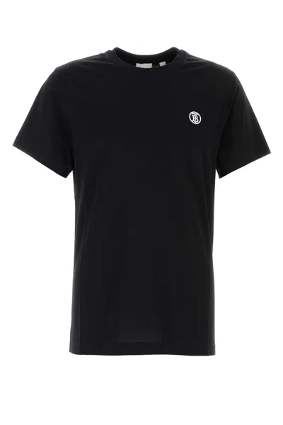 Burberry Men Black Cotton T-shirt